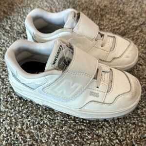 Toddler size 9 white new balance sneakers